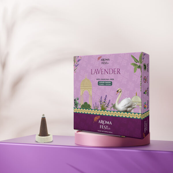Lavender Dhoop Cones
