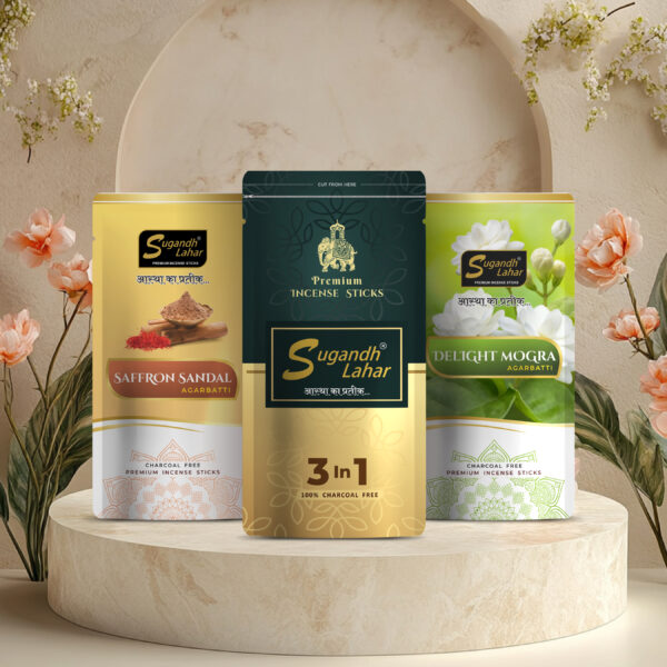 Saffron Sandal /sugandhlahar3in1/mogra