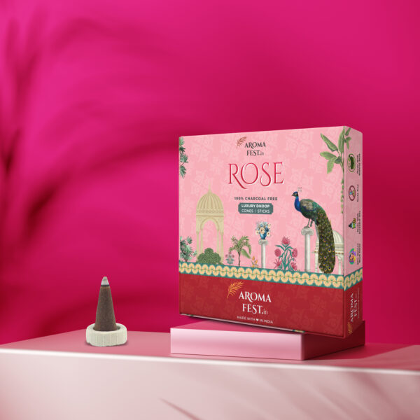 Rose Dhoop Cones